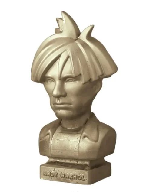 ФИГУРА DCON23 CERAMICK ANDY WARHOL BUST 80S ASH GOLD 30 СМ - 3