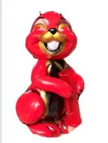 ФИГУРА BLACKBOOK TOYS X FRANK KOZIK BONG BUNNY SOFUBI RED COLORWAY 28 СМ