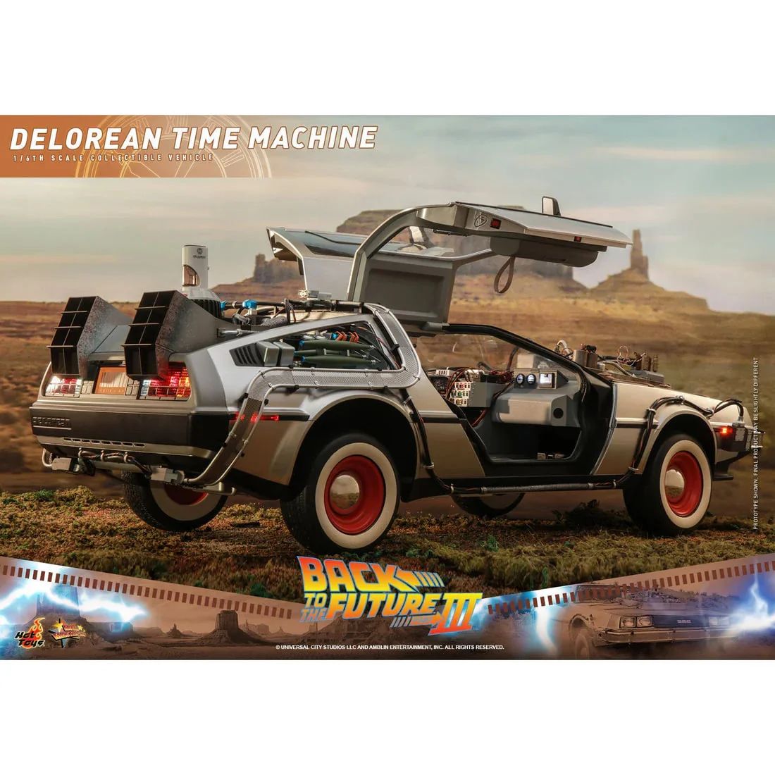 ФИГУРА HOT TOYS BACK TO THE FUTURE III DELOREAN 25 СМ - 3