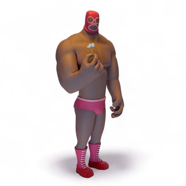 ФИГУРА RODRIGO ROJI LUCHA - OG PINK COLORWAY 50 CM - 4