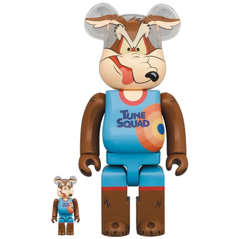 ФИГУРА MEDICOM TOY BEARBRICK WILE E. COYOTE 100％ & 400% 7 CM & 28 CM