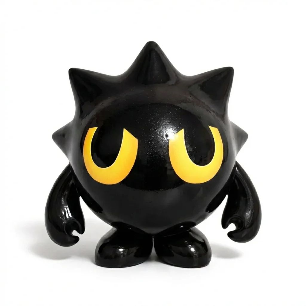 BLACK WITH YELLOW EYES