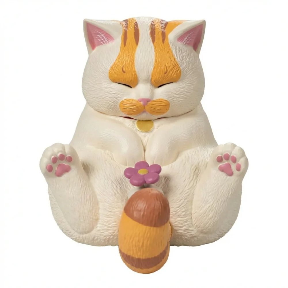 ФИГУРА CJOY YEAR END SALE CROTCH STARING CAT (ORANGE AND WHITE SHORTHAIR) 8 СМ