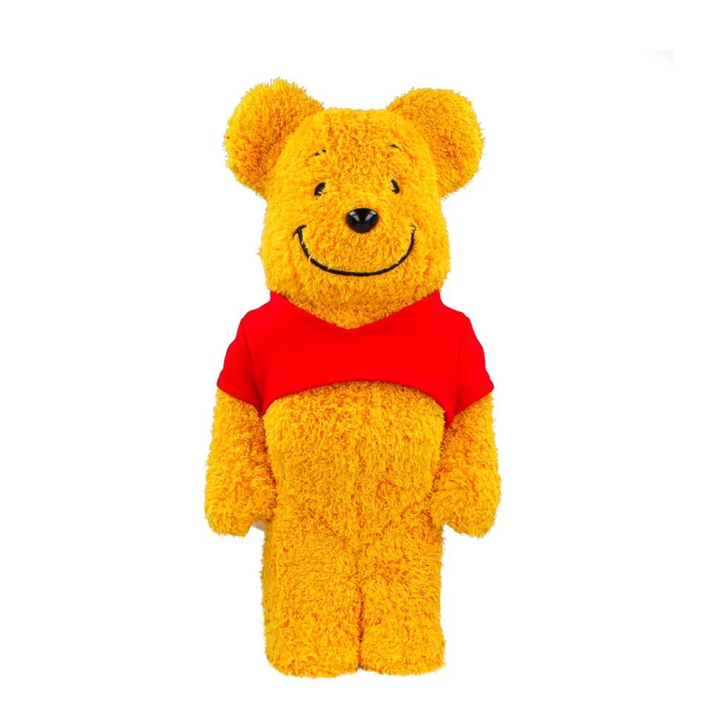 ФИГУРА MEDICOM TOY BEARBRICK WINNIE THE POOH COSTUME VER. (PILE FABRIC) 400% 28 CM