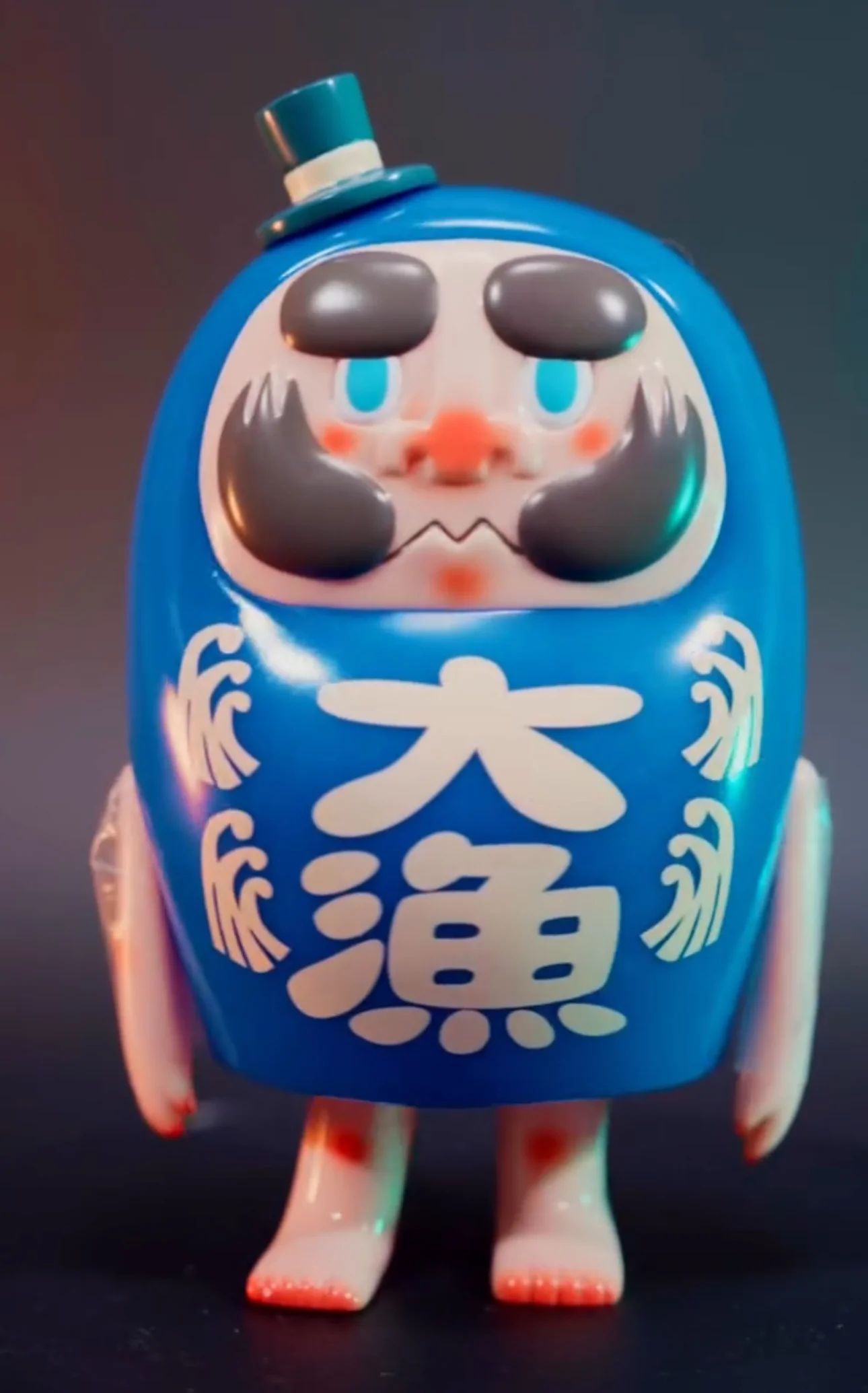 ФИГУРА DCON23 HOW2WORK DARUMAN BLUE 18 СМ - 2