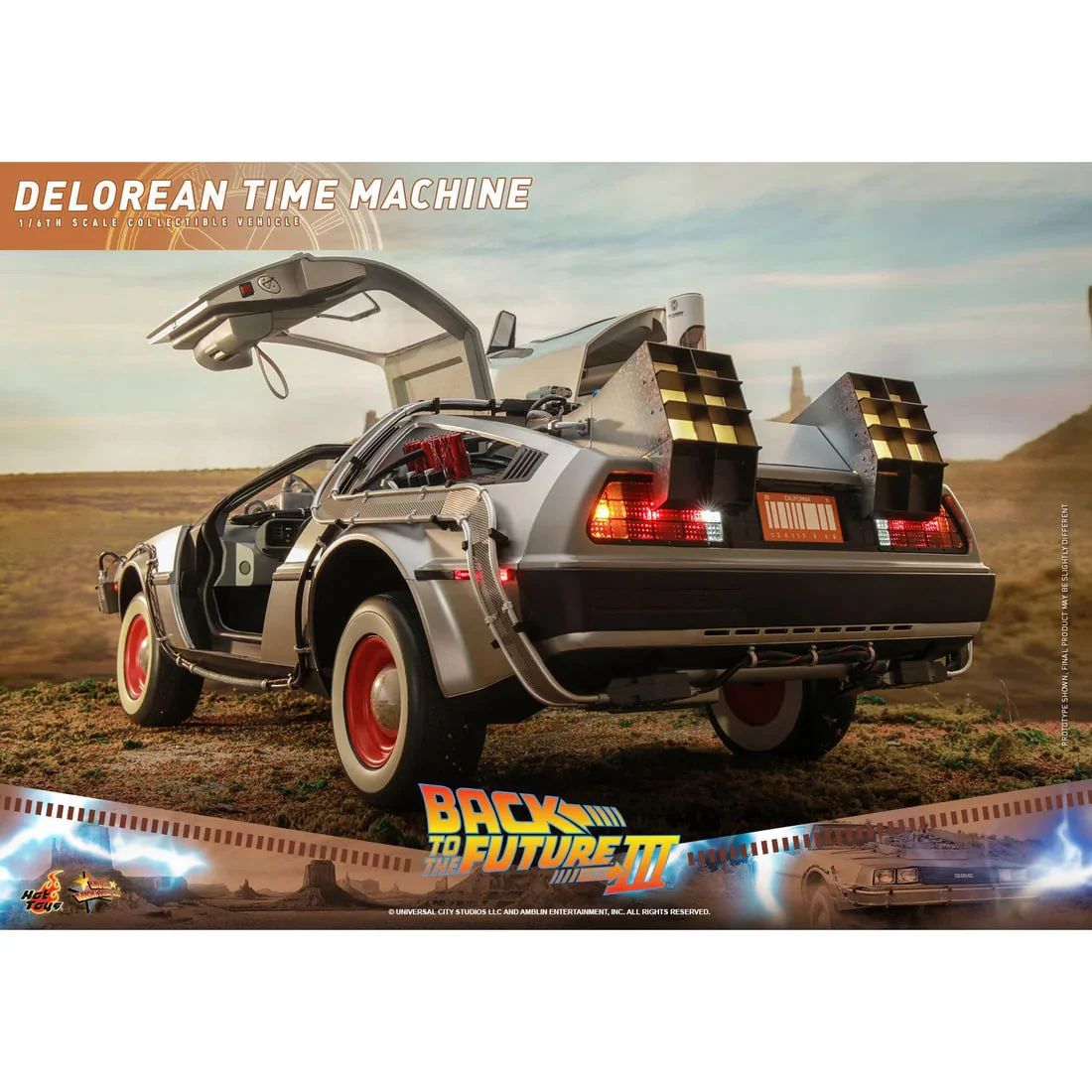 ФИГУРА HOT TOYS BACK TO THE FUTURE III DELOREAN 25 СМ