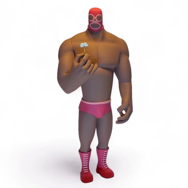 ФИГУРА RODRIGO ROJI LUCHA - OG PINK COLORWAY 50 CM