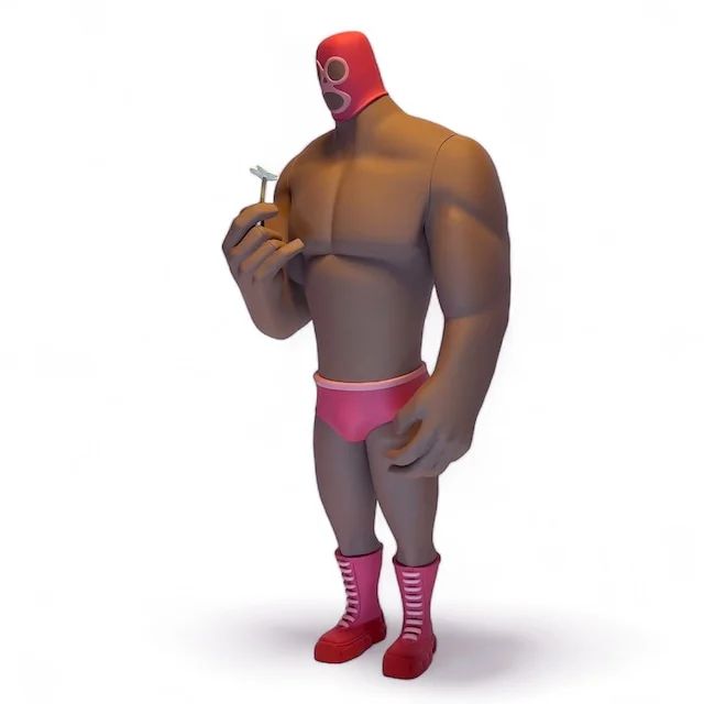 ФИГУРА RODRIGO ROJI LUCHA - OG PINK COLORWAY 50 CM