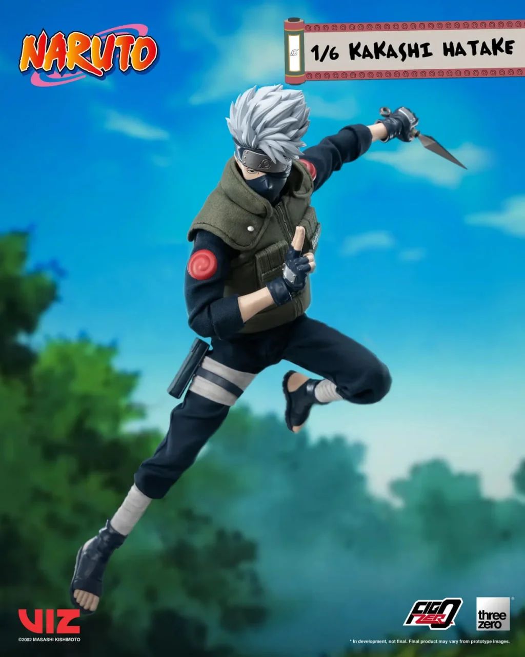 ФИГУРА THREEZERO NARUTO - KAKASHI HATAKE 1/6 SCALE ACTION FIGURE 31 СМ - 5
