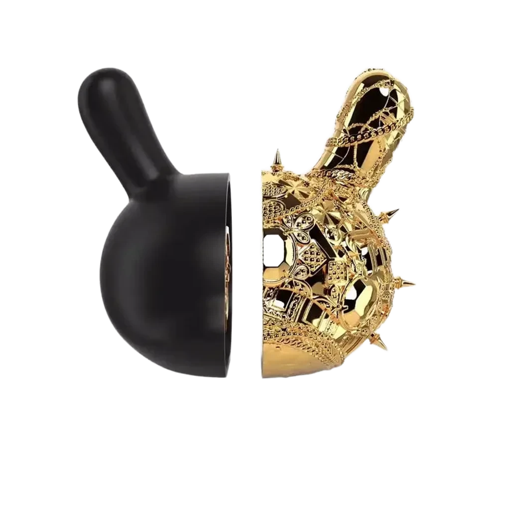 20TH ANNIVERSARY 12'' HEAD GOLD/BLACK