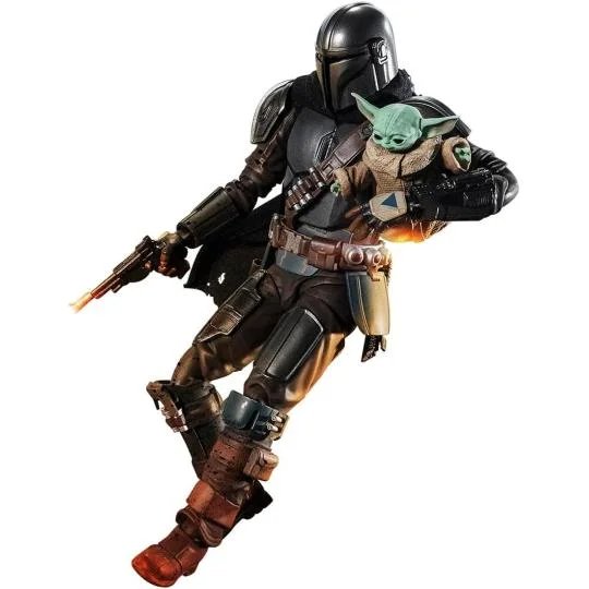 ФИГУРА SHFIGUARTS STAR WARS MANDALORIAN & GROGU 15 СМ