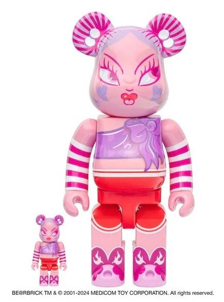 ФИГУРА MEDICOM TOY BEARBRICK FAFI 100% & 400% 7 CM & 28 CM - 2