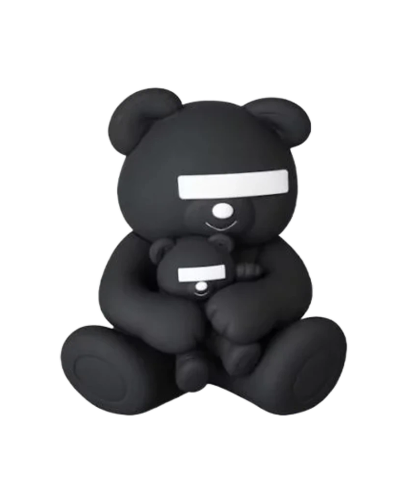UNDERCOVER TOY BEAR FIGURE - BLACK