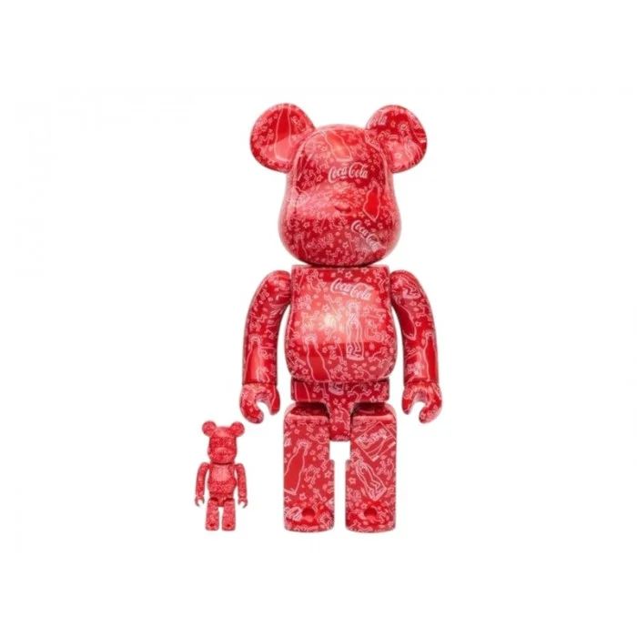 ФИГУРА MEDICOM TOY BEARBRICK COCA-COLA KEITH HARING 100% & 400% 7 CM & 28 CM