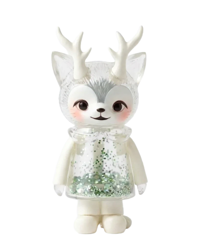 THE CAT WITH ANTLERS SOFUBI (GLASS BALLS EDITION)
