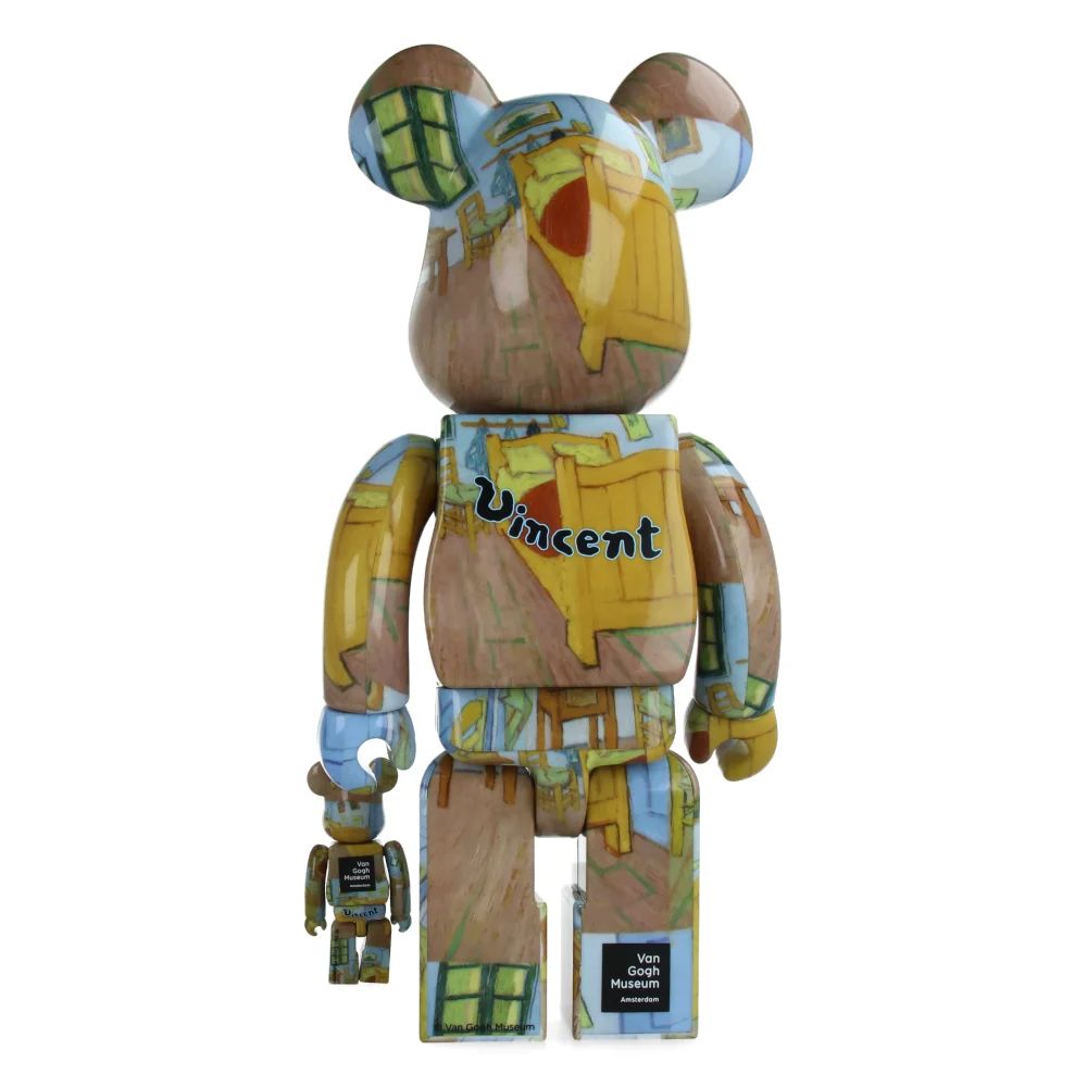 ФИГУРА MEDICOM TOY BEARBRICK VAN GOGH THE BEDROOM 100% & 400% 7 CM & 28 CM - 2