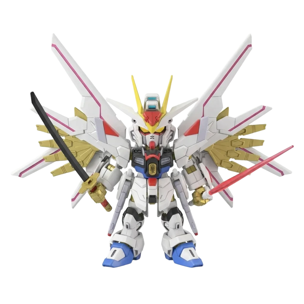 ФИГУРА SD GUNDAM CROSS SILHOUETTE MIGHTY STRIKE FREEDOM GUNDAM MODEL KIT 8 СМ