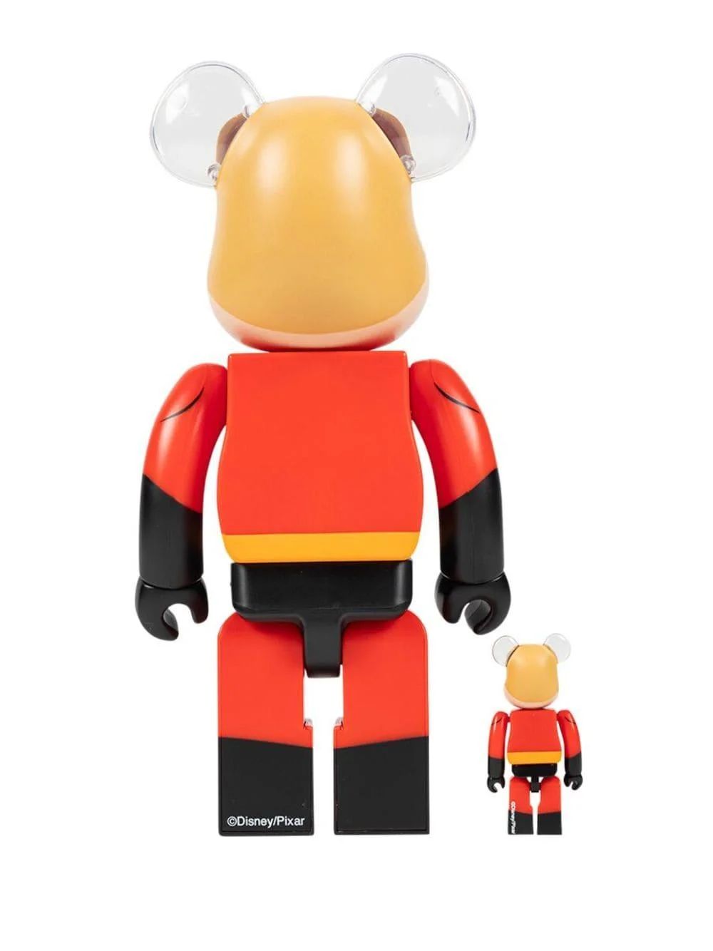 ФИГУРА MEDICOM TOY BEARBRICK THE INCREDIBLES MR. INCREDIBLE 100% & 400% 7 CM & 28 CM - 2
