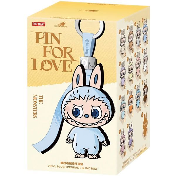 LABUBU PIN FOR LOVE (A–M) Блайндбокс ЖЕЛТЫЙ