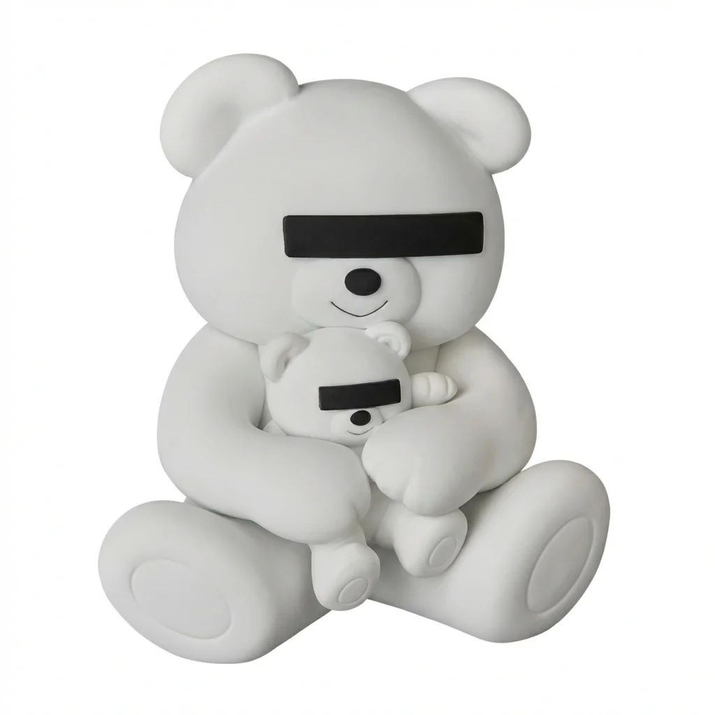 MEDICOM X UNDERCOVER TOY BEAR FIGURE - WHITE