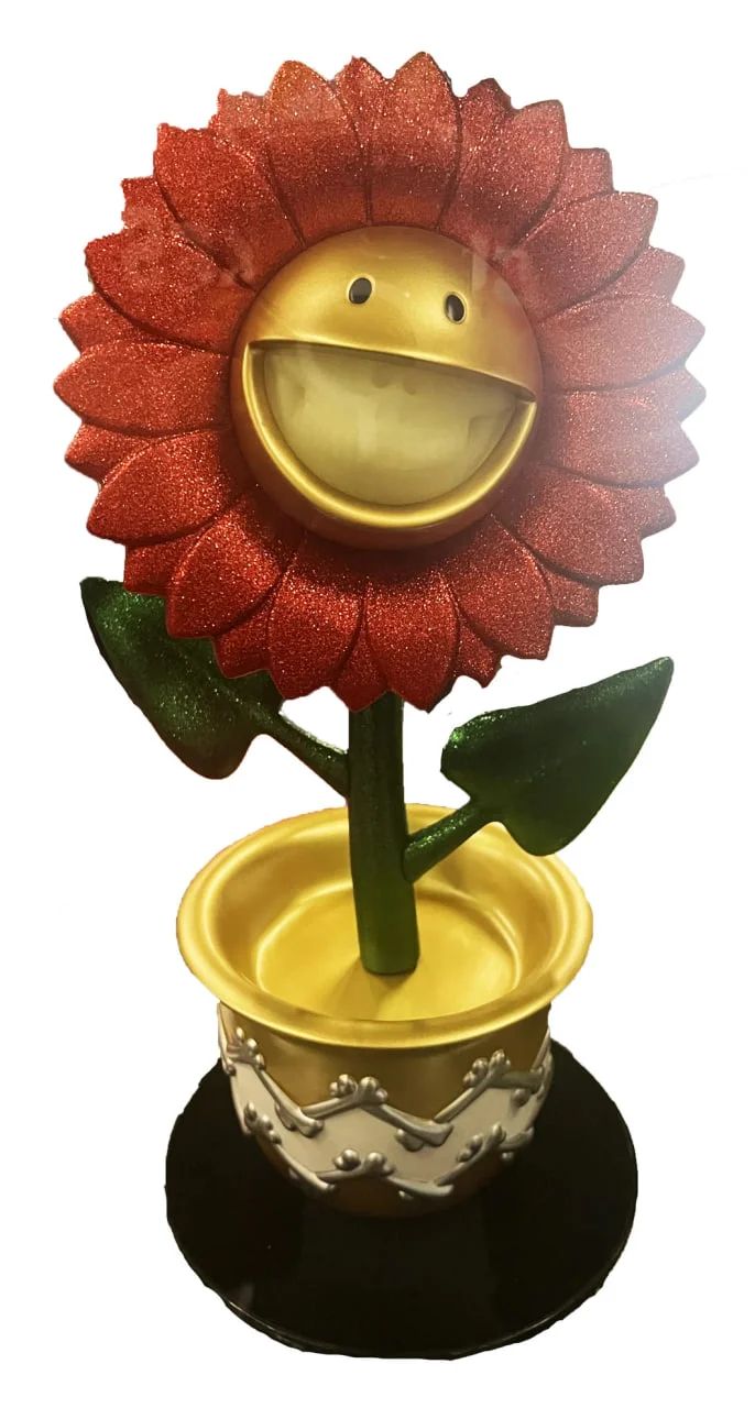 ФИГУРА RON ENGLISH SKULLFLOWER (GOLD GLITTER) - 2