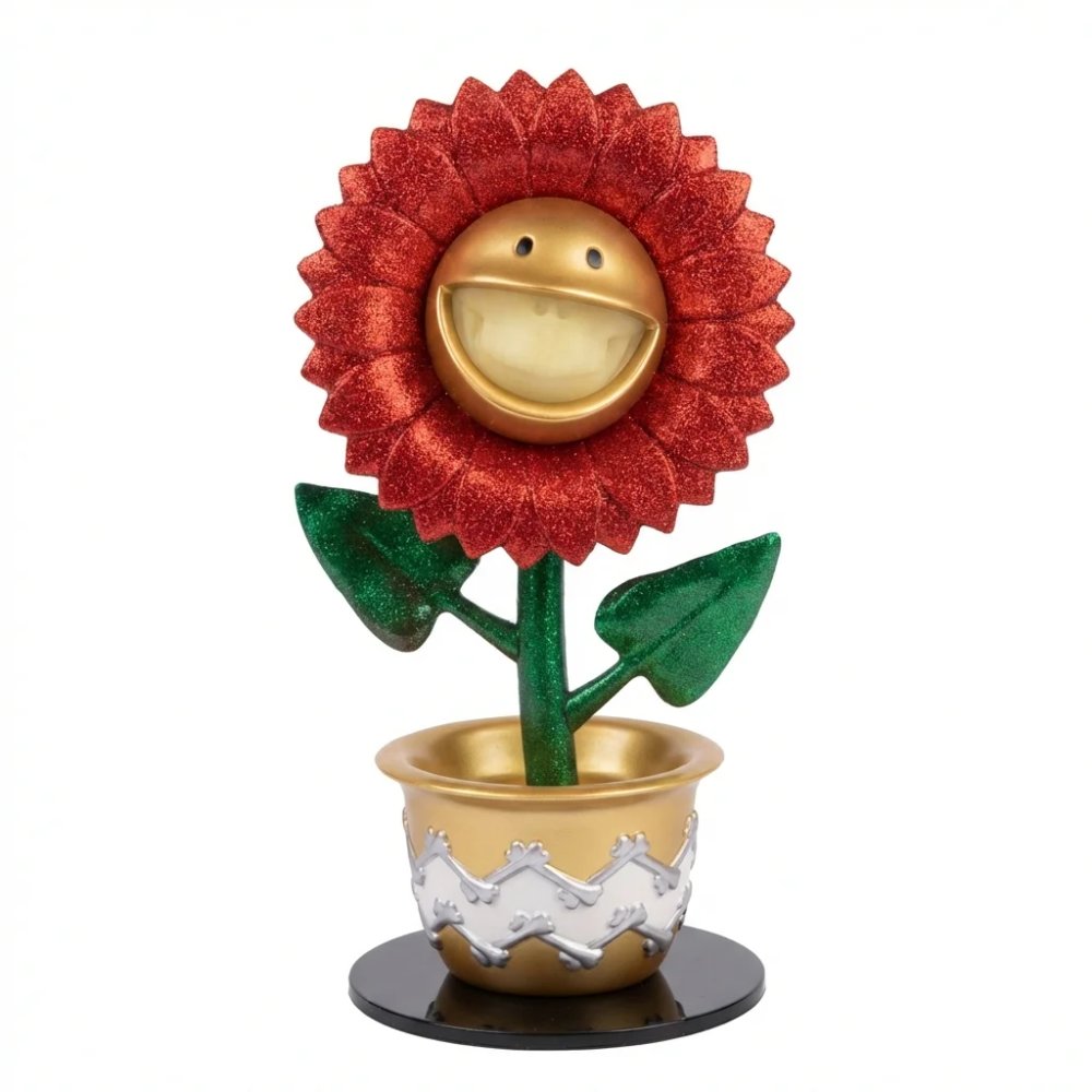 ФИГУРА RON ENGLISH SKULLFLOWER (GOLD GLITTER)