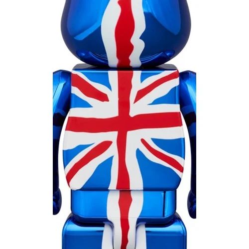 ФИГУРА MEDICOM TOY BEARBRICK SEX PISTOLS GOD SAVE THE QUEEN CHROME VER. 100% & 400% 7 CM & 28 CM - 2