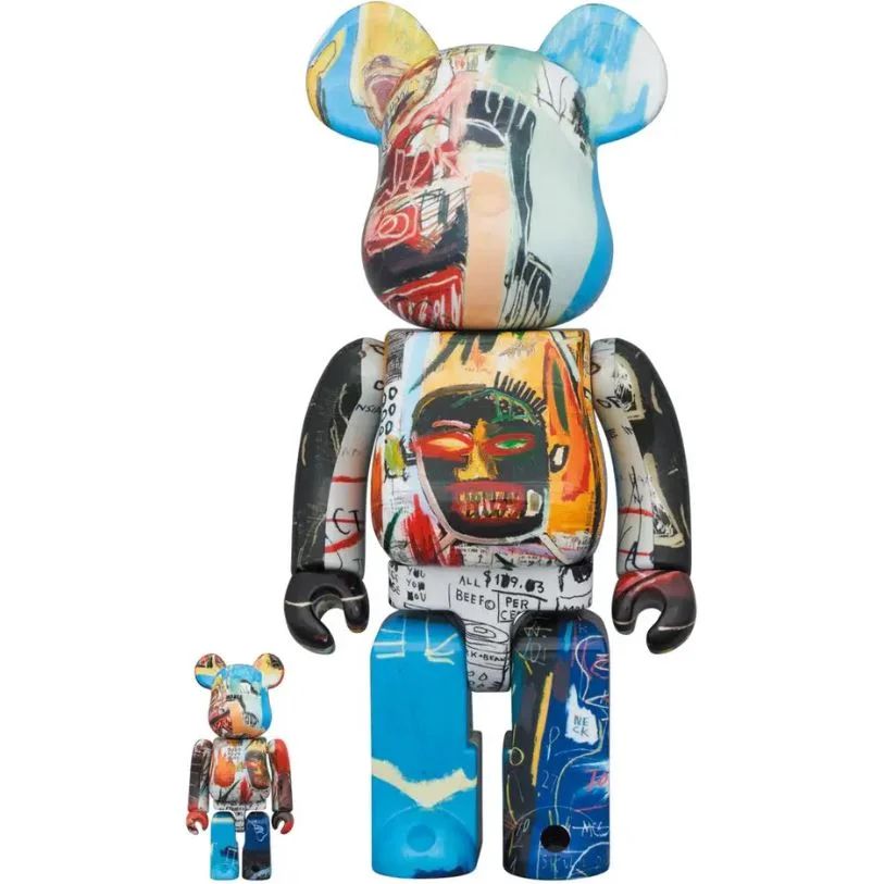 ФИГУРА MEDICOM TOY X DCON23 BEARBRICK JEAN-MICHEL BASQUIAT #SP 100% & 400% 7 CM & 28 CM
