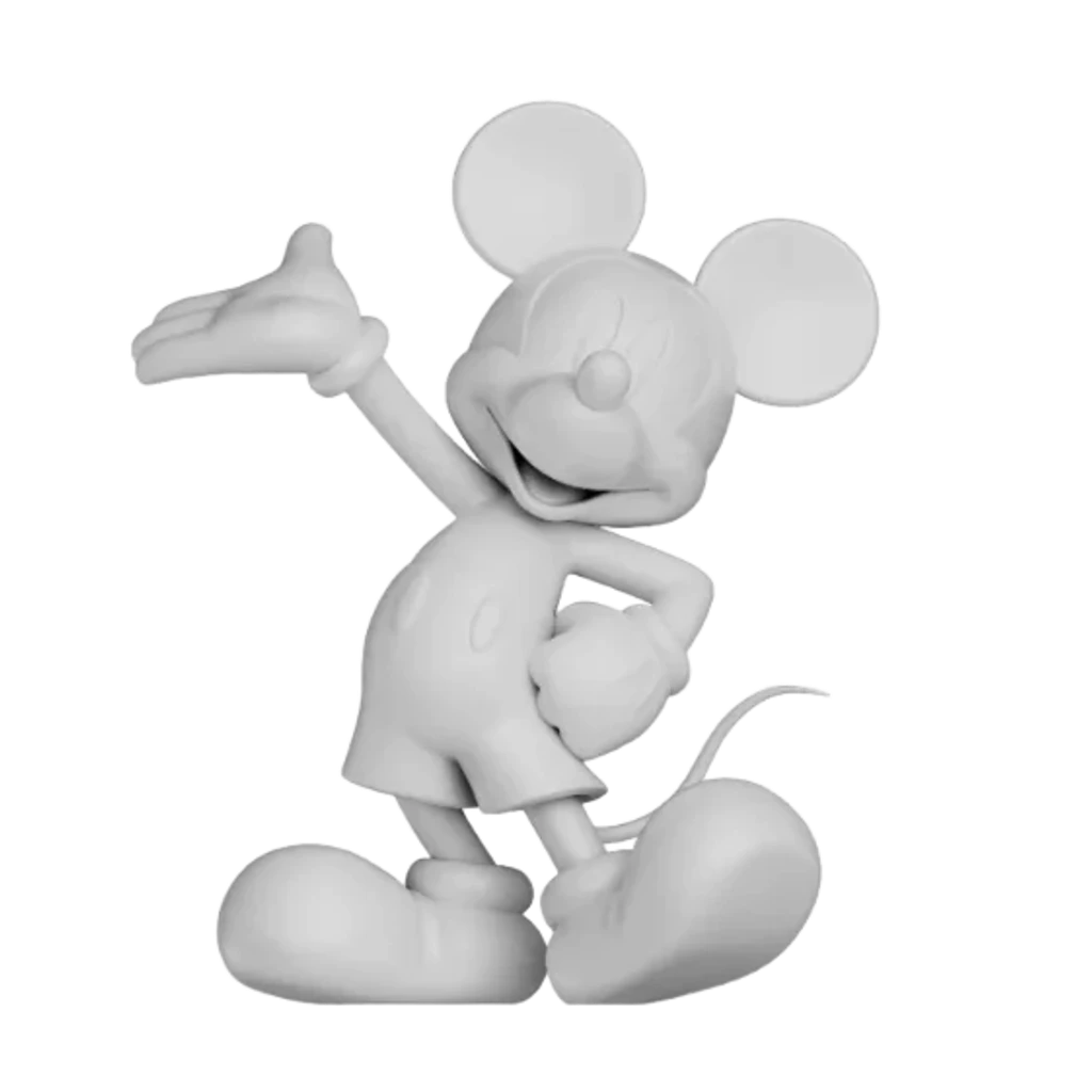 TRIBUTE MICKEY MATTE SOLID COLOR WHITE