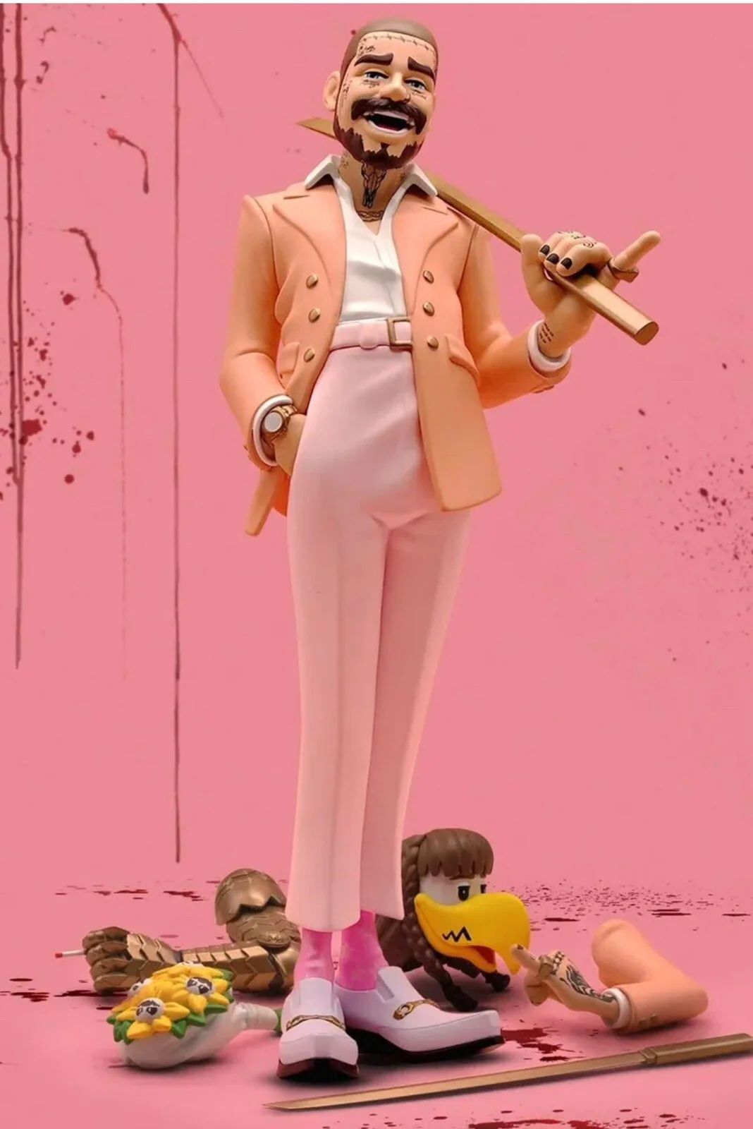 ФИГУРА SUPERPLASTIC X POST MALONE - THE LEGEND OF MALONE FIGURE 30 СМ