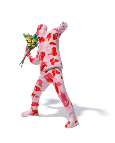 BRANDALISM X X BAPE FLOWER BOMBER PINK