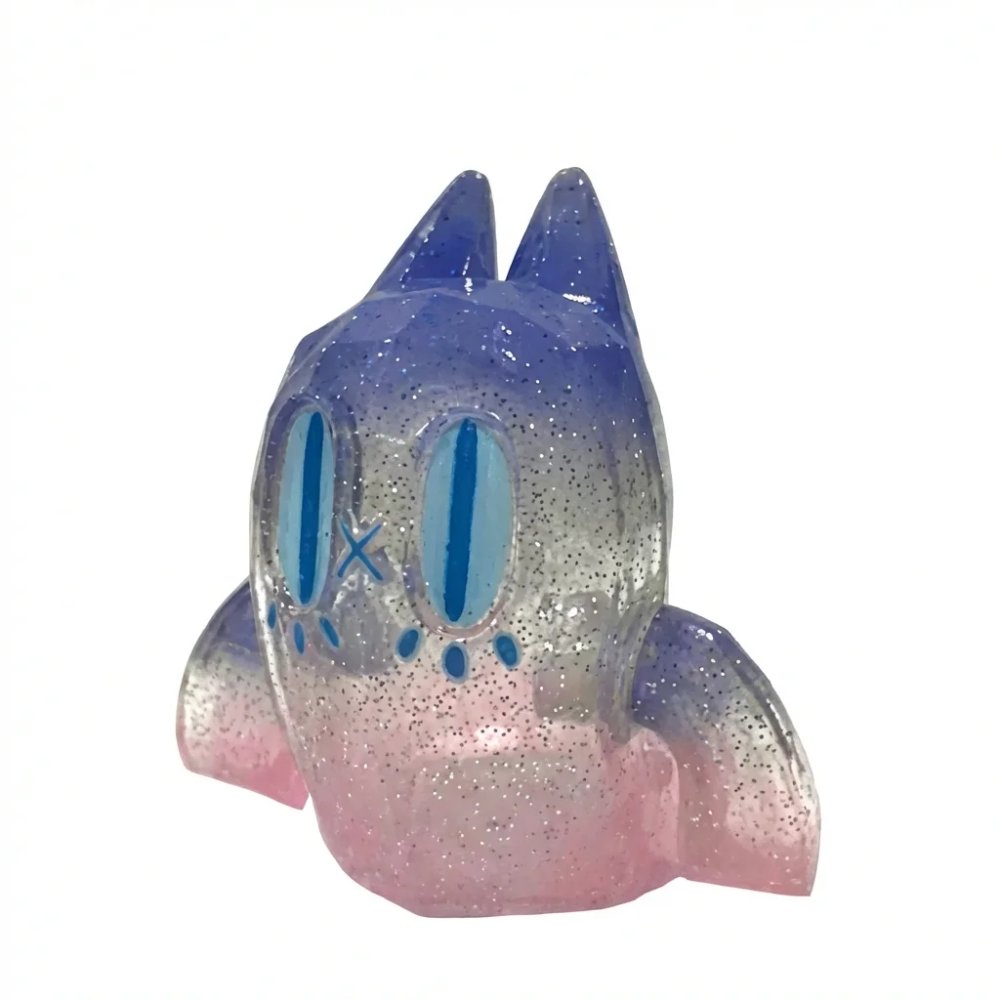 ФИГУРА BEN THE GHOST CAT SOFUBI SILVER GLITTER 9 СМ